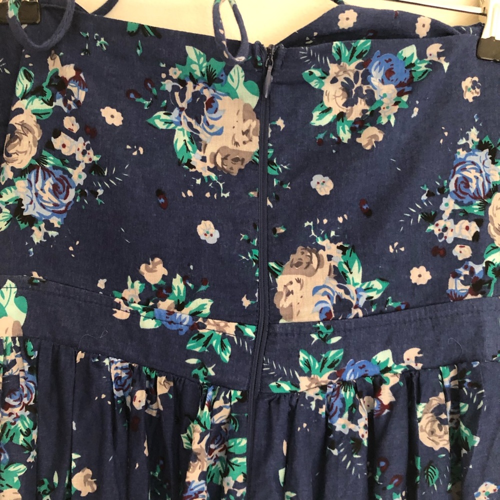 Here Comes The Sun navy floral maxi dress size 10 - Picture 10 of 13